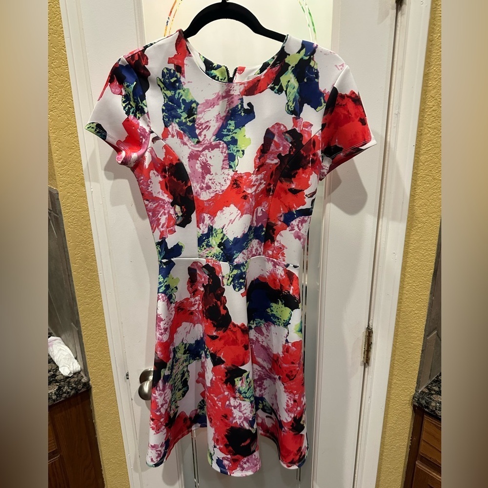 Milly Multicolor Abstract Mini Dress size 4